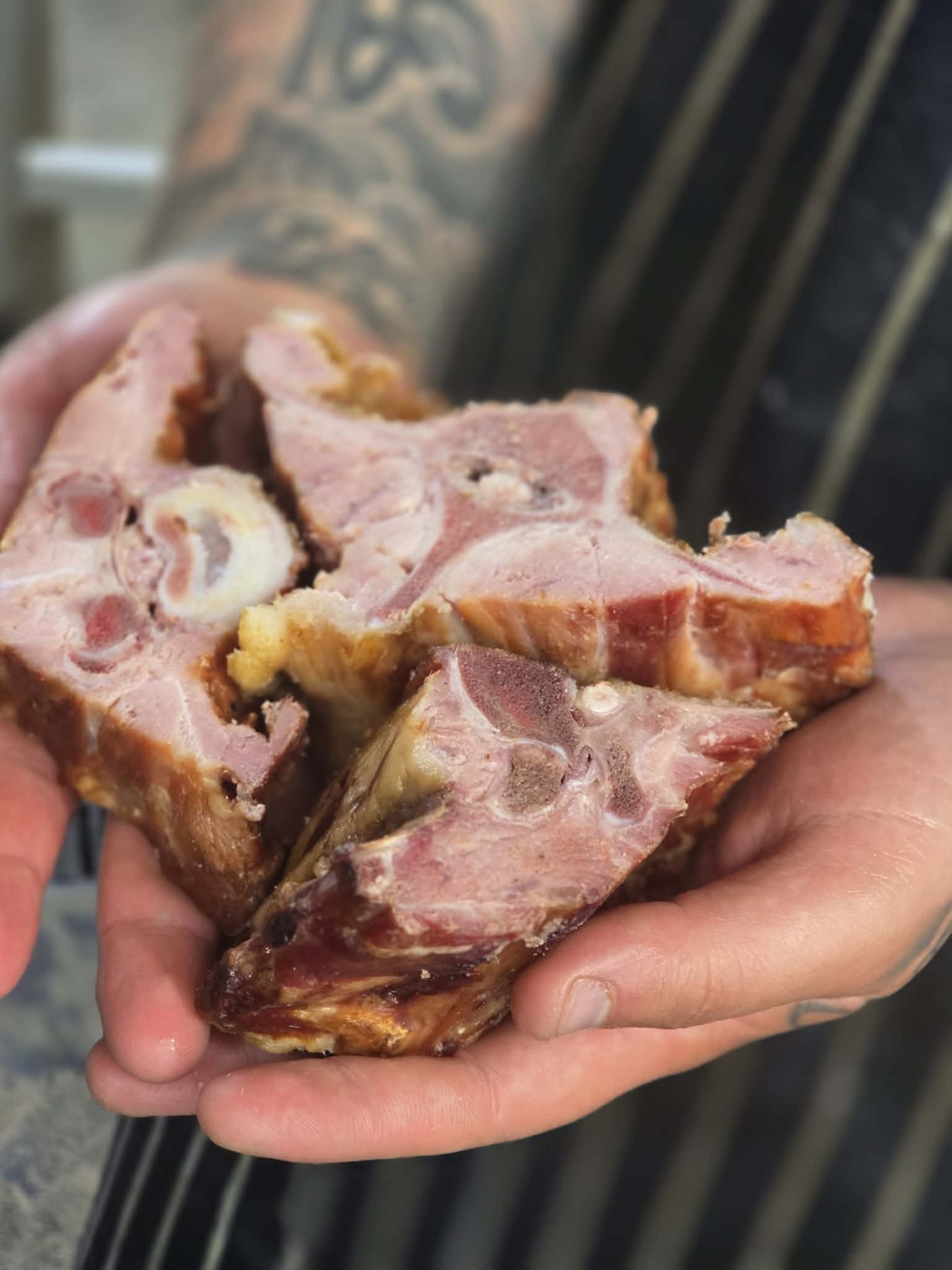 Smoked meat pulled apart by hand at De Bauchery
